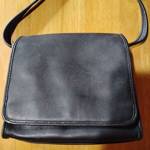 Coach Black Leather Legacy Messenger Bag